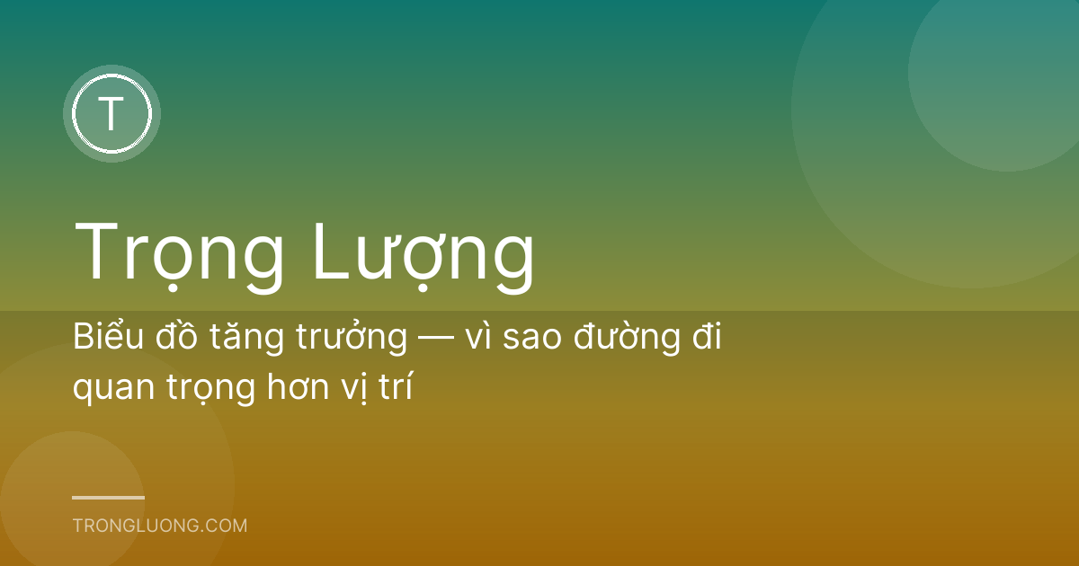 Biểu đồ tăng trưởng — vì sao đường đi quan trọng hơn vị trí